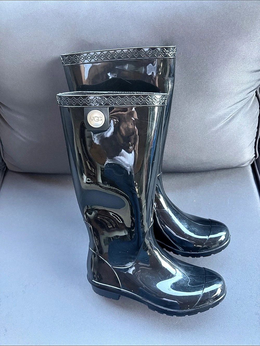 UGG Black Rain Boots
